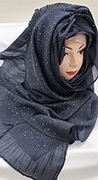 Zera Premium Malaysian Georgette Shimmer Border Embellished Stone and Frill