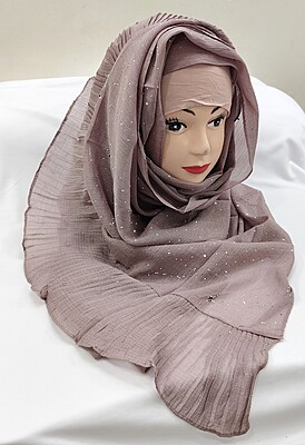 Zera Premium Malaysian Georgette Shimmer Border Embellished Stone and Frill