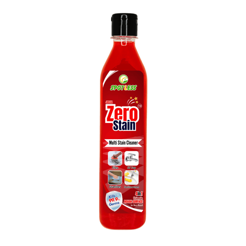 Spotless Zero STAIN 500ml Salt stain remover for all purposes Advance Tile Cleaner for Kitchen, Bedroom & Bathroom Floors, Removes Grease, Dirt & Tough Stains