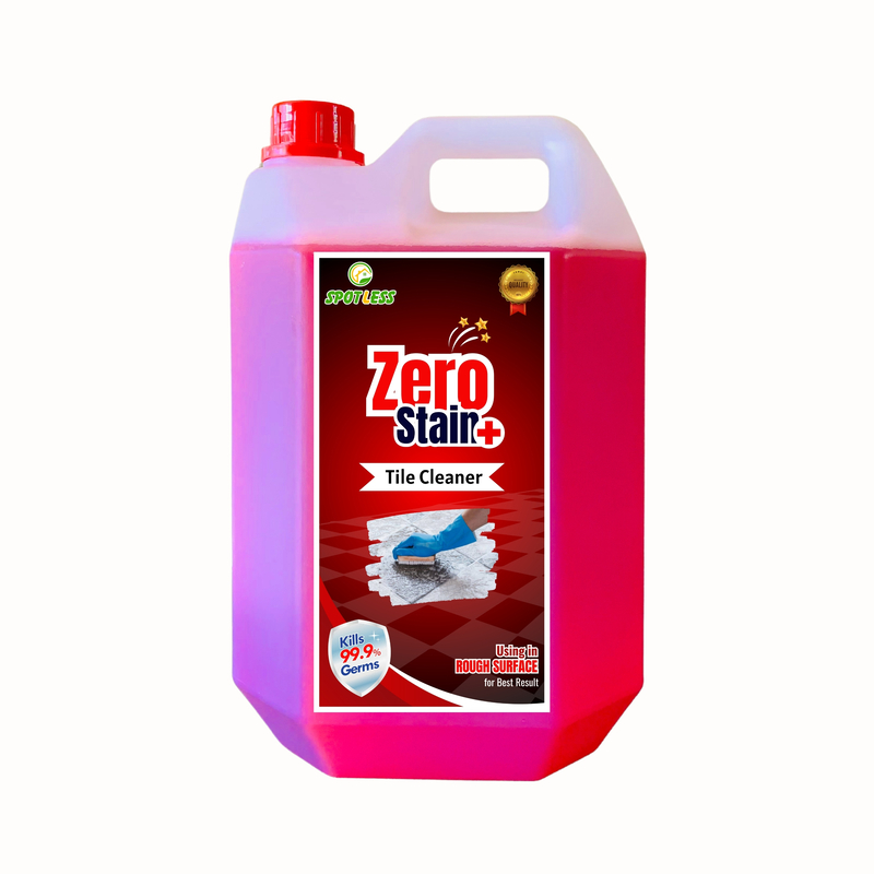 Zero Stain 5Litre Heavy-Duty Tile Cleaner | Sparkling Shine for Bathroom, Kitchen & Floor Tiles