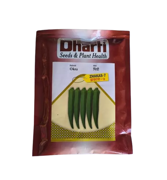 Hybrid Okra (Bhindi) Zhakas-7 by Dharti Seeds