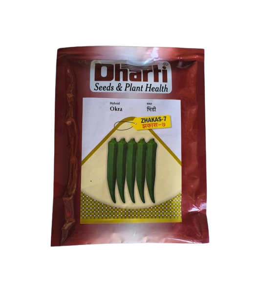 Hybrid Okra (Bhindi) Zhakas-7 by Dharti Seeds