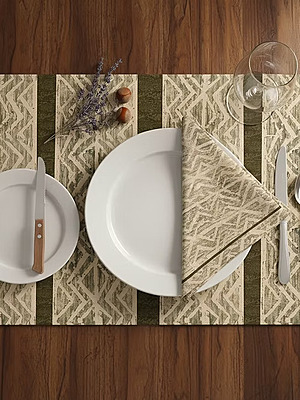 Zigzag Table Napkins x 4