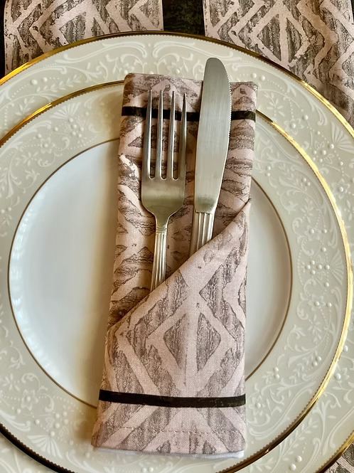 Zigzag Table Napkins x 4