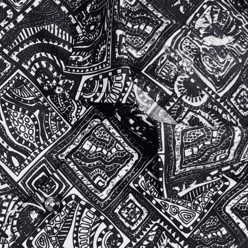 BLACK PRINTED SHIRT