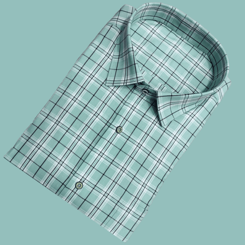 GREEN CHECKS SHIRT