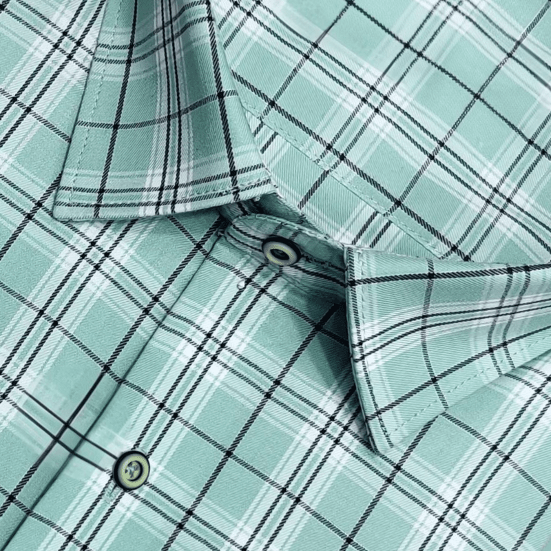 GREEN CHECKS SHIRT