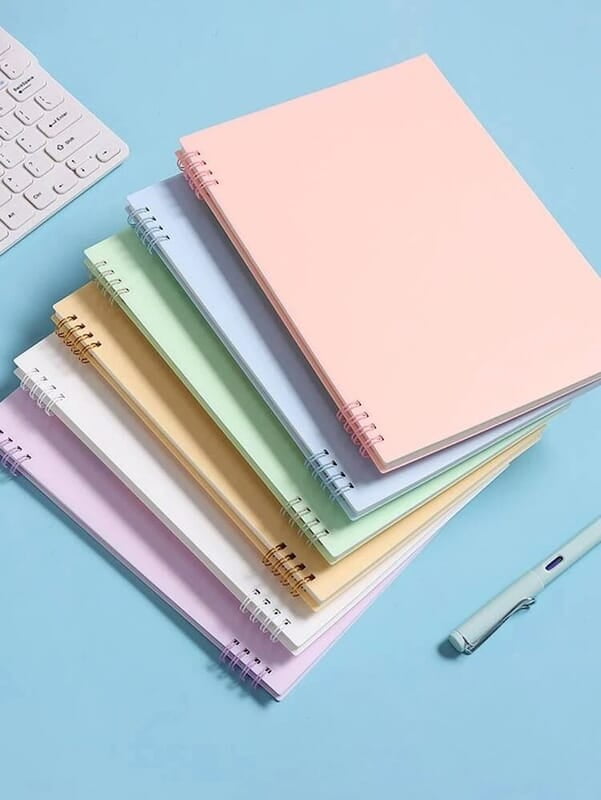 LAURET BLANC Ruled Notebook - A5 Size, 144 Ruled Pages, 90 GSM