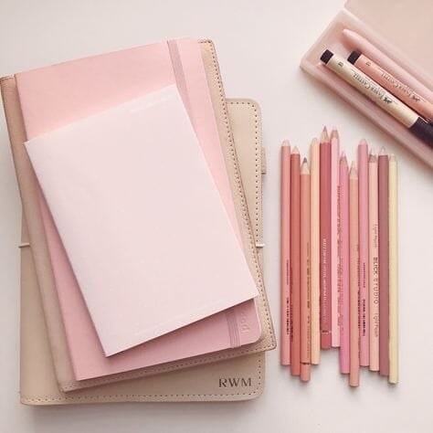 LAURET BLANC Hardbound 12 Months Undated Planner- A5 Size, 12 Monthly Spreads, 52 Weekly