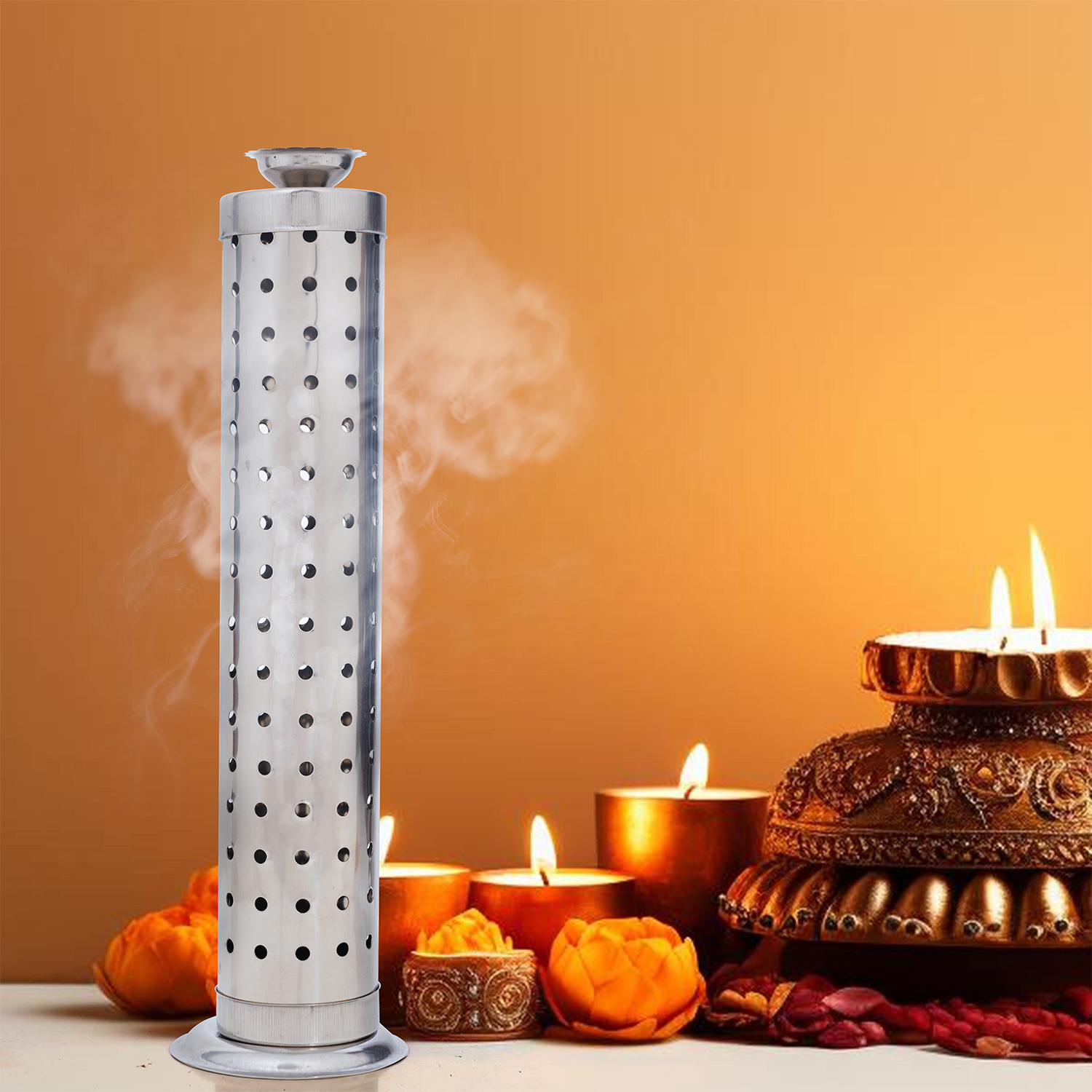 SS Bamboo Agarbatti Stand SS Bamboo Agarbatti Stand