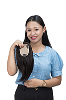 3"x 4" | Scalp topper with side-bang