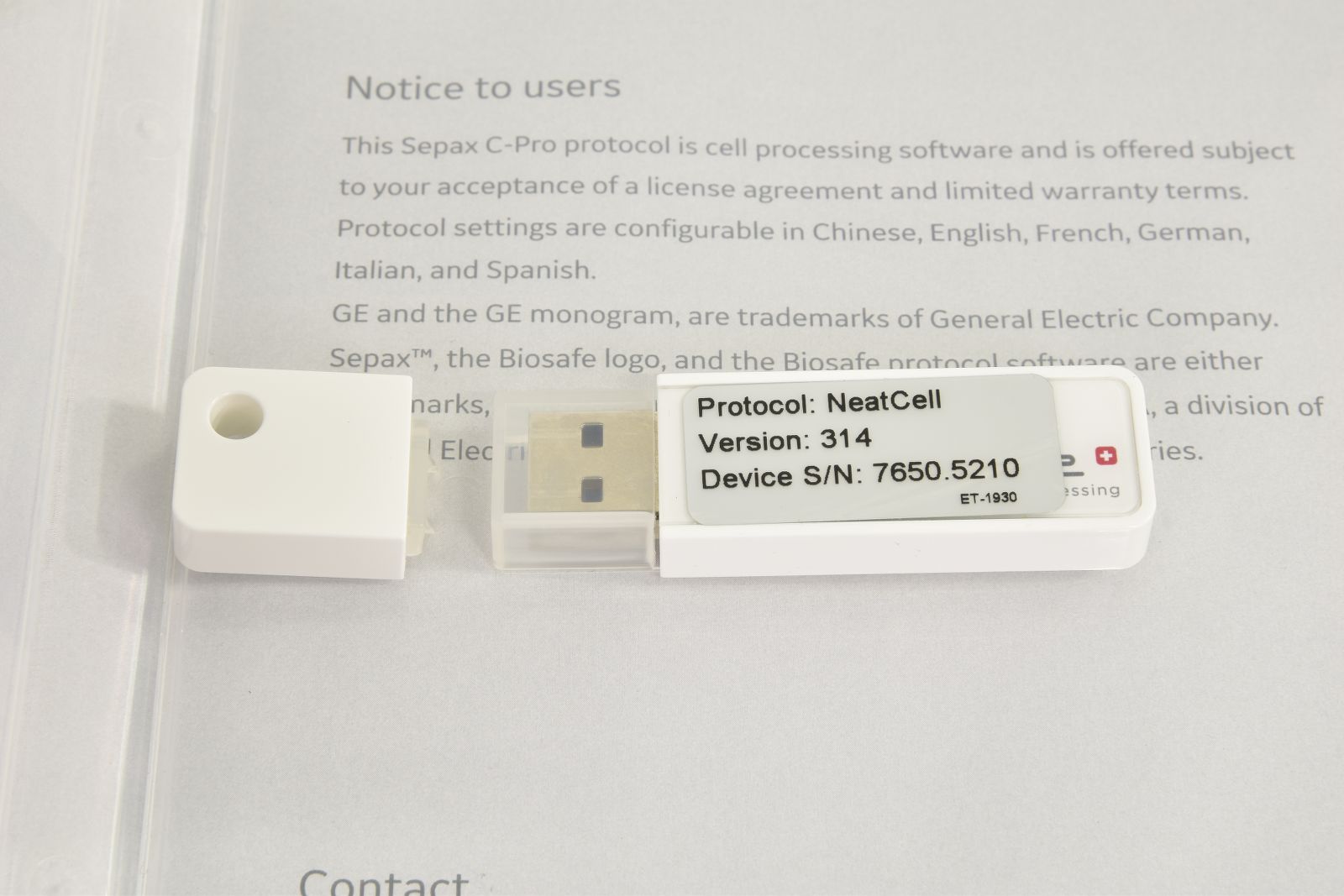 BIOSAFE Sepax C-Pro, Cell Processing Instrument