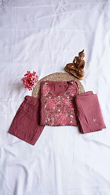 Chanderi Cotton 3 Piece Set