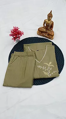 Flex Cotton Co-ord Set – Sand Beige, Peach Pink & Lavender