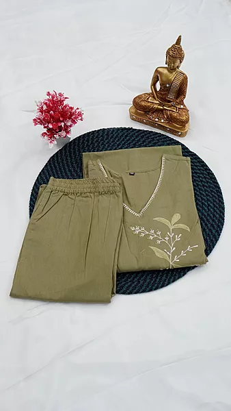 Flex Cotton Co-ord Set – Sand Beige, Peach Pink & Lavender