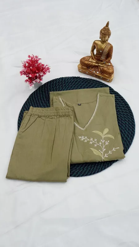 Flex Cotton Co-ord Set – Sand Beige, Peach Pink & Lavender