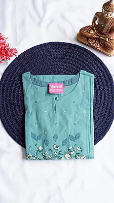 Pure Flex Cotton Fancy Kurti – Applique Work