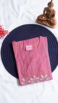 Pure Flex Cotton Fancy Kurti – Applique Work