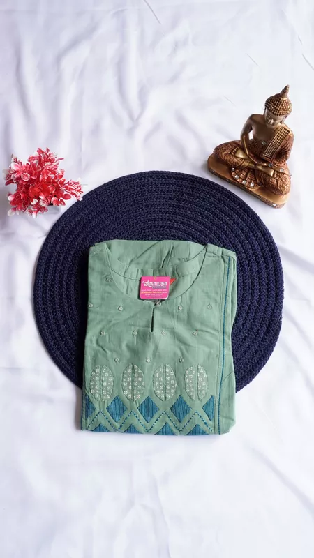 Pure Cotton Fancy Kurti – Applique Work