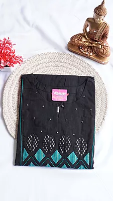 Pure Cotton Fancy Kurti – Applique Work