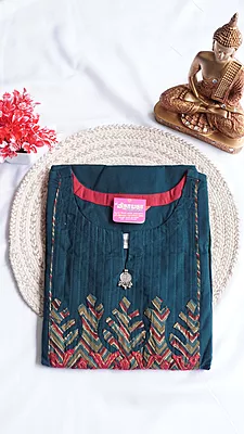 Pure Cotton Fancy Kurti – Patchwork