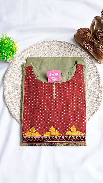 Cotton Flex Regular Kurti – Dusty Green
