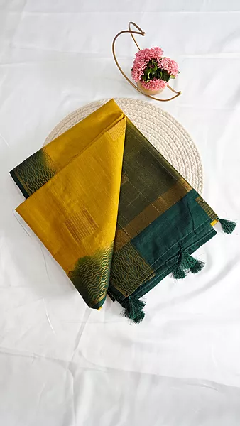 Jute Banarasi Fancy Saree – Design 07