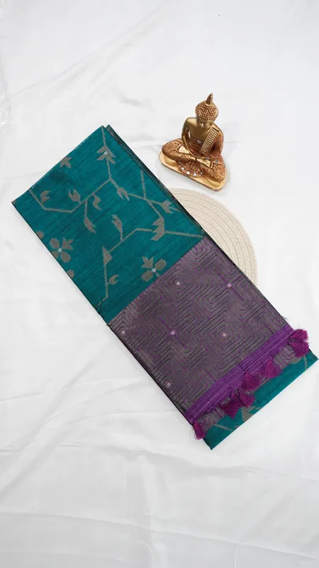 Jute Banarasi Fancy Saree – Design 09