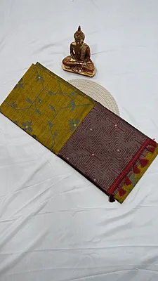 Jute Banarasi Fancy Saree – Design 09