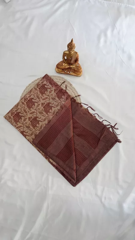 Semi Tussar Fancy Saree – Design 16