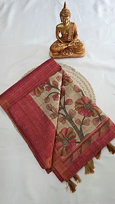 Semi Tussar Silk Fancy Saree – Design 17
