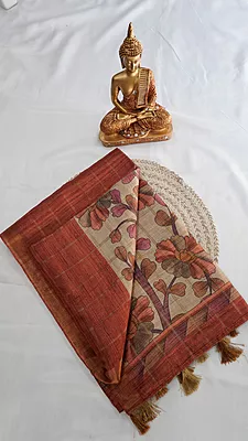 Semi Tussar Silk Fancy Saree – Design 17