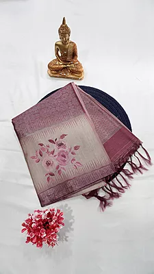 Soft Silk Fancy Saree – Design 21