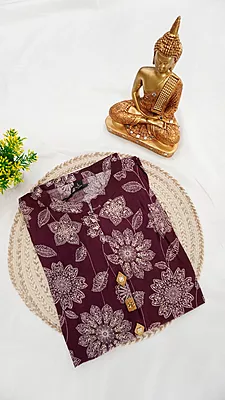 Vertigan Fancy Kurti – Wine & Navy Collection