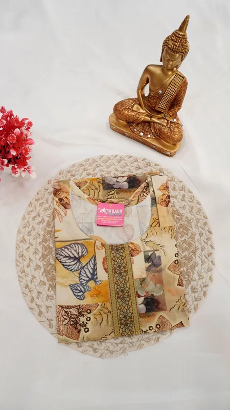 Spun Regular Kurti – Light Sandal