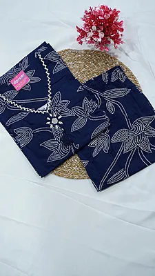 Cotton Fancy Co-ord Set – Maroon, Wine & Navy