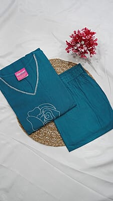 Flex Cotton Fancy Co-ord Set – Pastel Collection