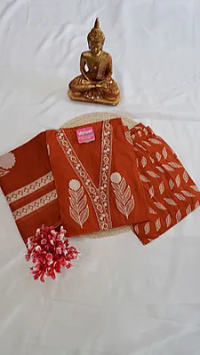 Cotton Regular 3-Piece Set – Rust Orange Collection