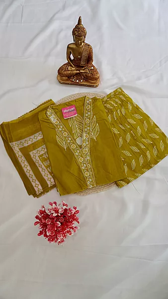 Cotton Regular 3-Piece Set – Rust Orange Collection