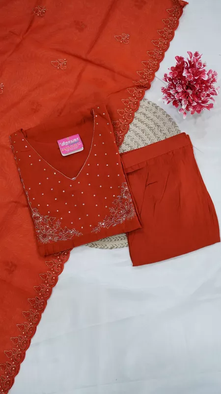 3-Piece Function Wear Set with Lining – Rust Orange