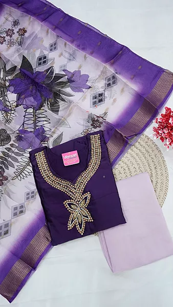 3-Piece Function Wear Set with Lining – Dark Purple