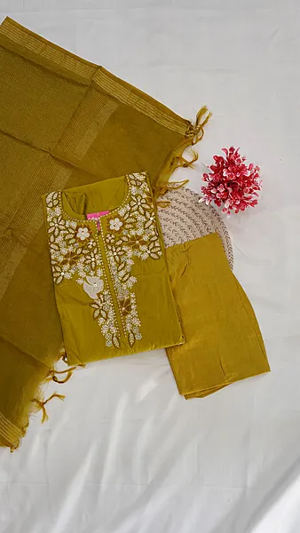 3-Piece Function Wear Set with Lining – Golden Mustard