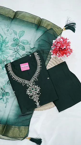 3-Piece Function Wear Set with Lining – Bottle Green