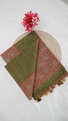 Kota Doria Fancy Saree – Contrast Collection