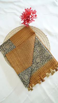 Kota Doria Fancy Saree – Contrast Collection