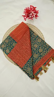 Kota Doria Fancy Saree – Contrast Collection