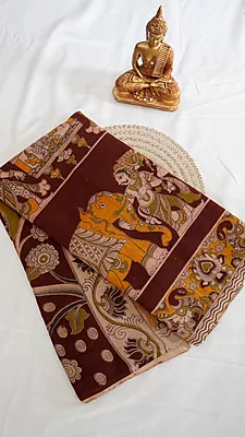 Kalamkari Cotton Regular Saree