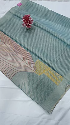 Tissue Shimmer Saree – Pastel Collections