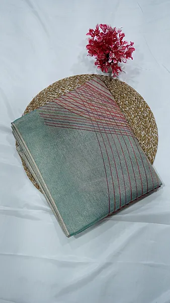 Tissue Shimmer Saree – Pastel Collections