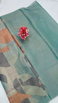 Tissue Shimmer Saree – Pastel Collection
